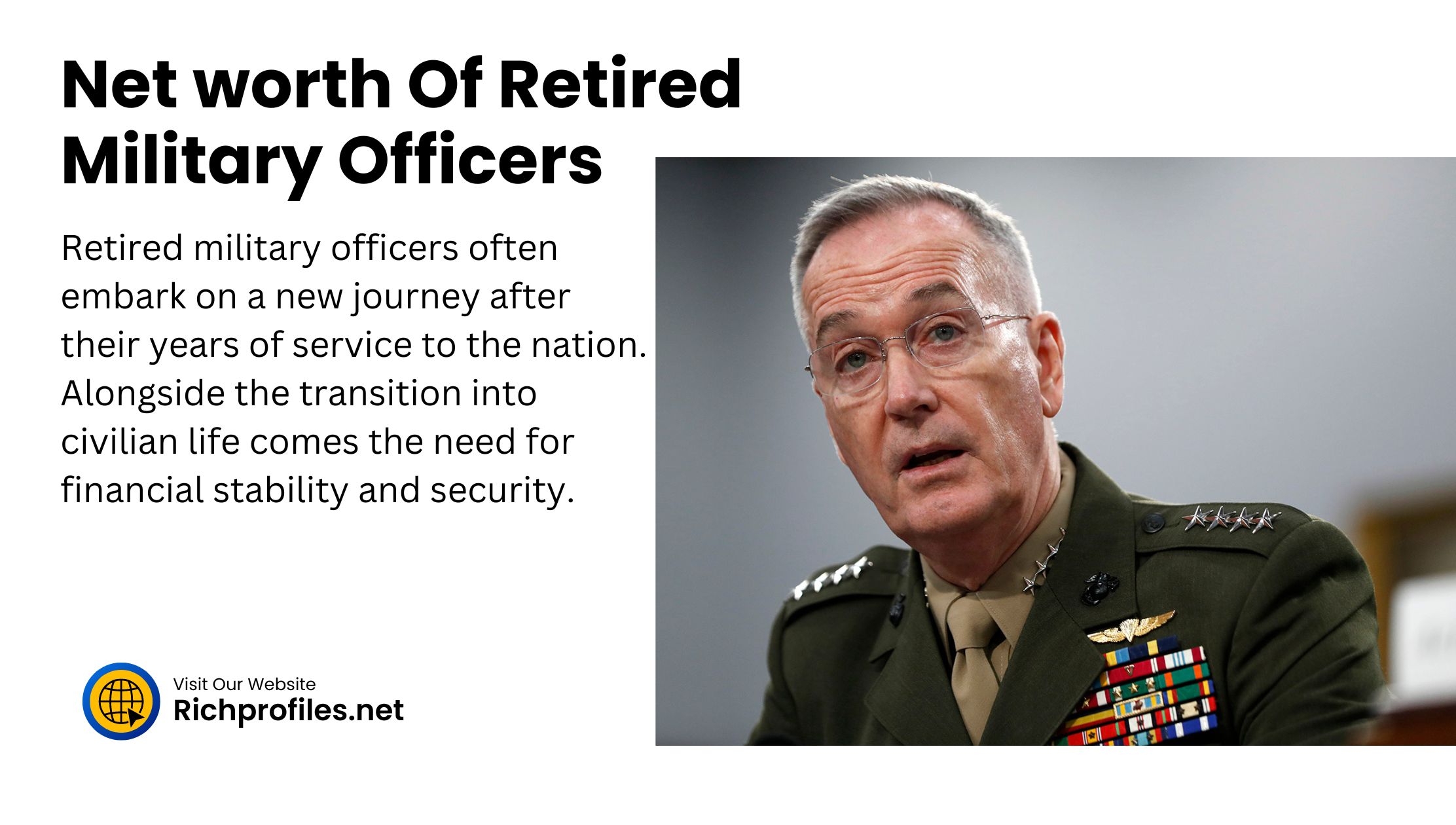 Net worth Of Retired Military Officers
